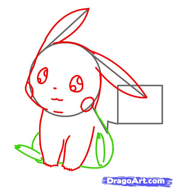 vẽ pokemon pikachu