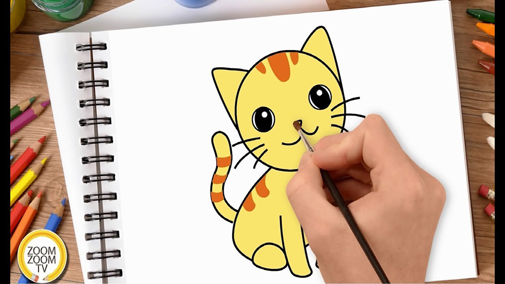 Tô màu con ong vàng đi tìm mật cho bé bằng bút màu pororo  Bee drawing  and coloring kid songs  YouTube